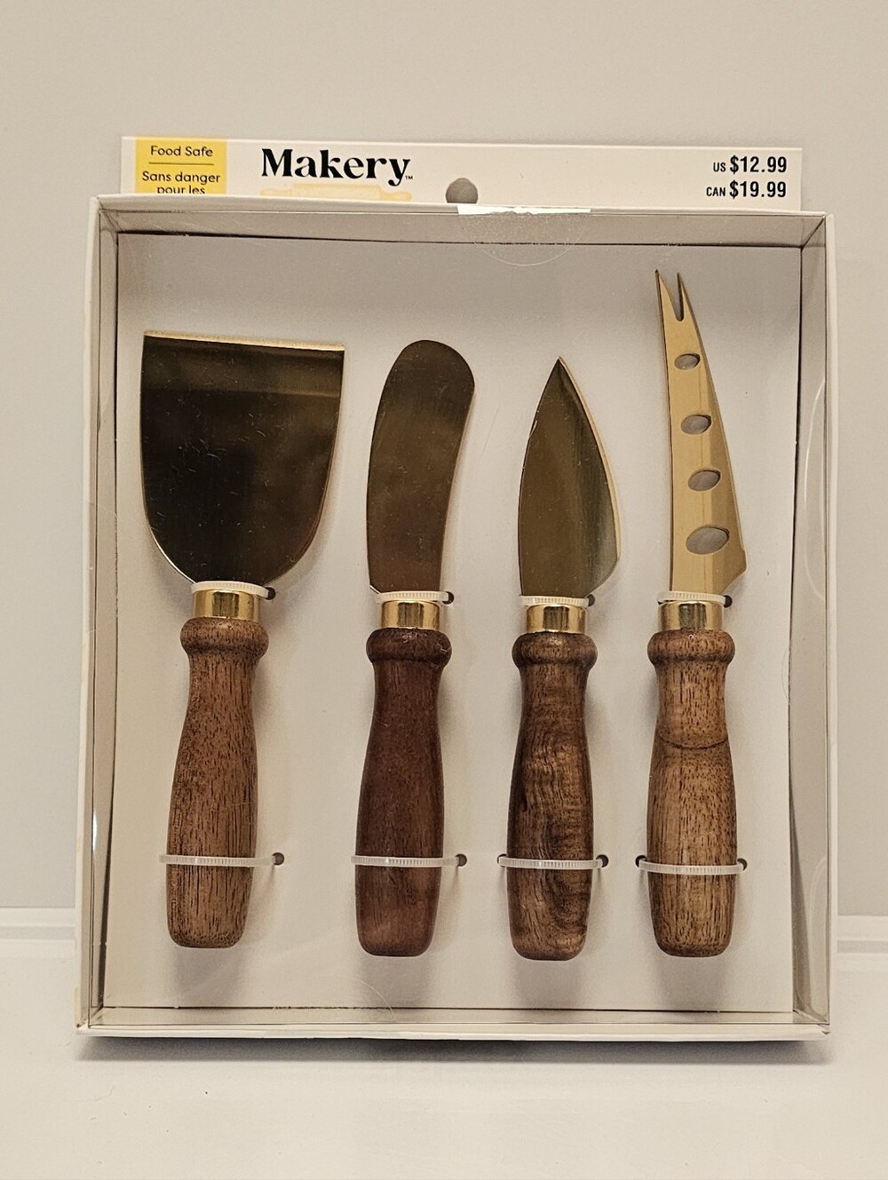 Wood Handle Cheese Knife Set
